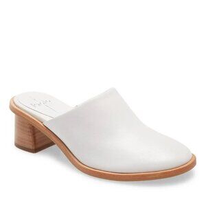 LINEA PAOLO Emeline Mule In White Nappa Leather